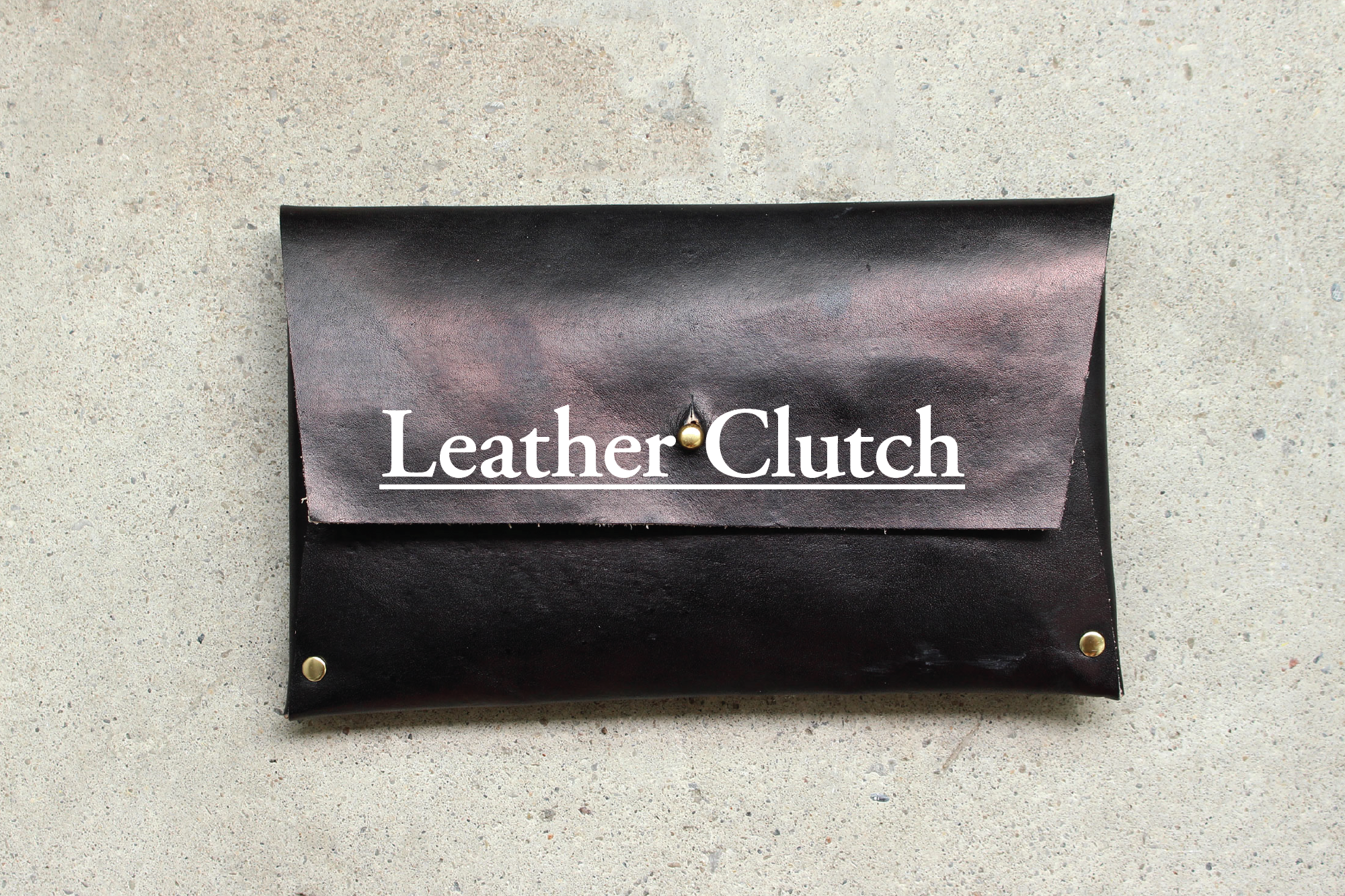 Quick Leather Clutch for a Wedding