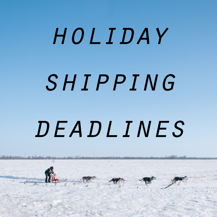 Holiday Shipping Deadlines