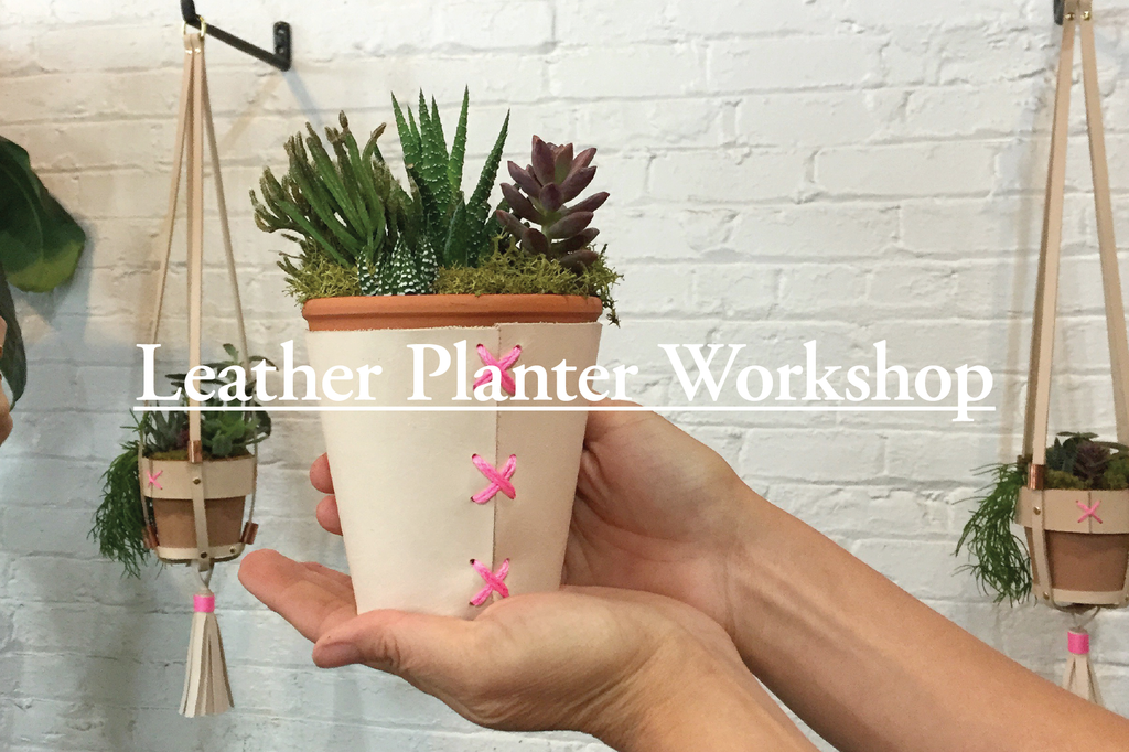 Fitzy's Leather Plant Hanger Workshop x Crown Flora