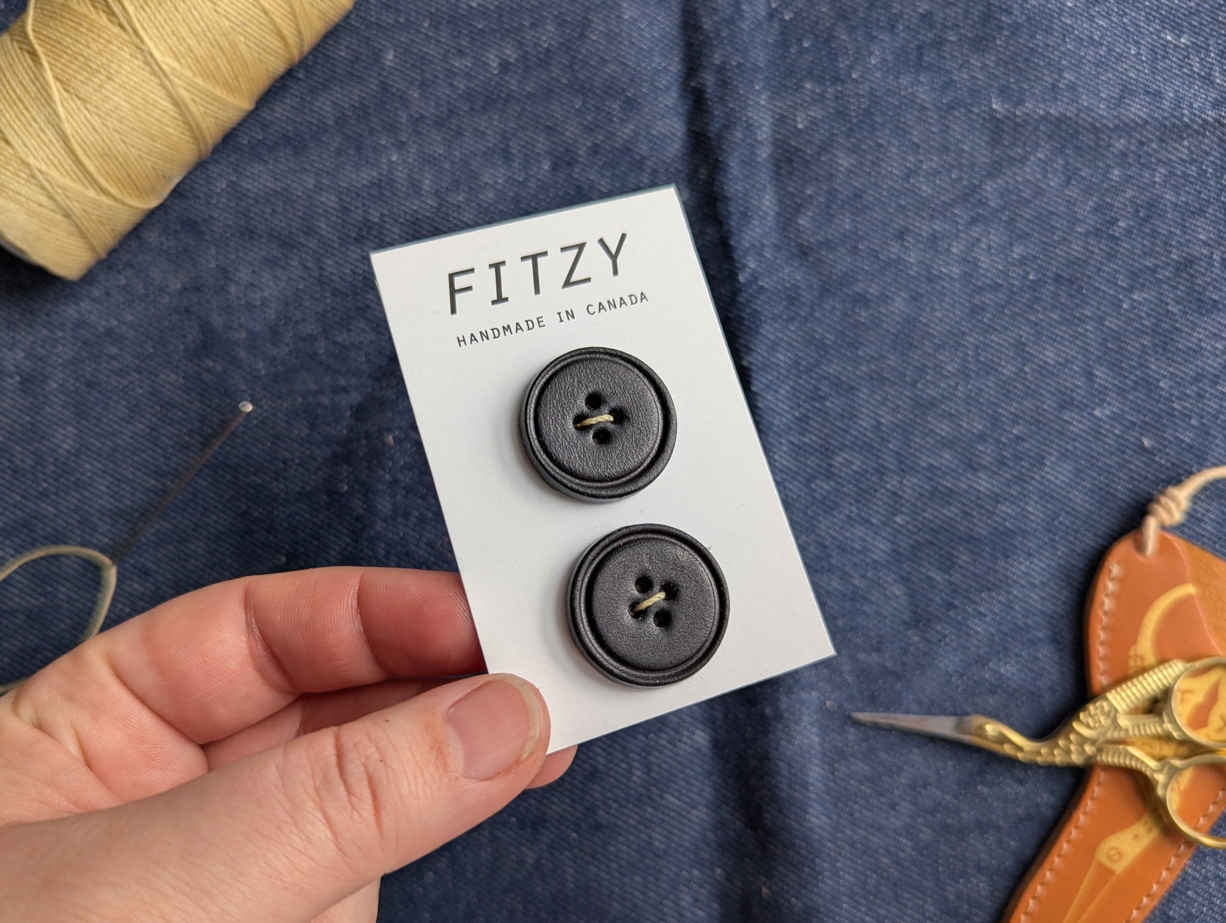 Leather Buttons