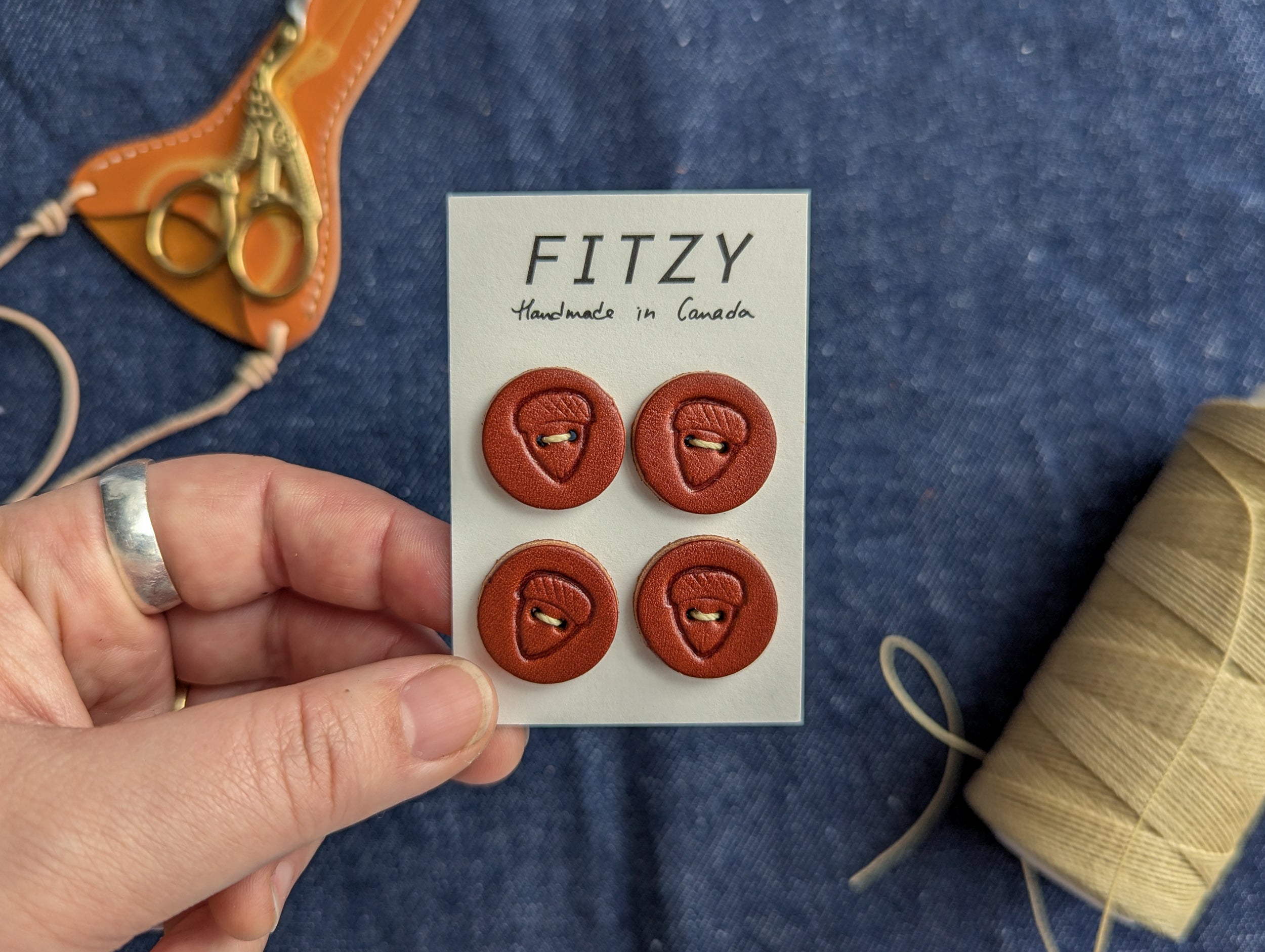 Leather Buttons