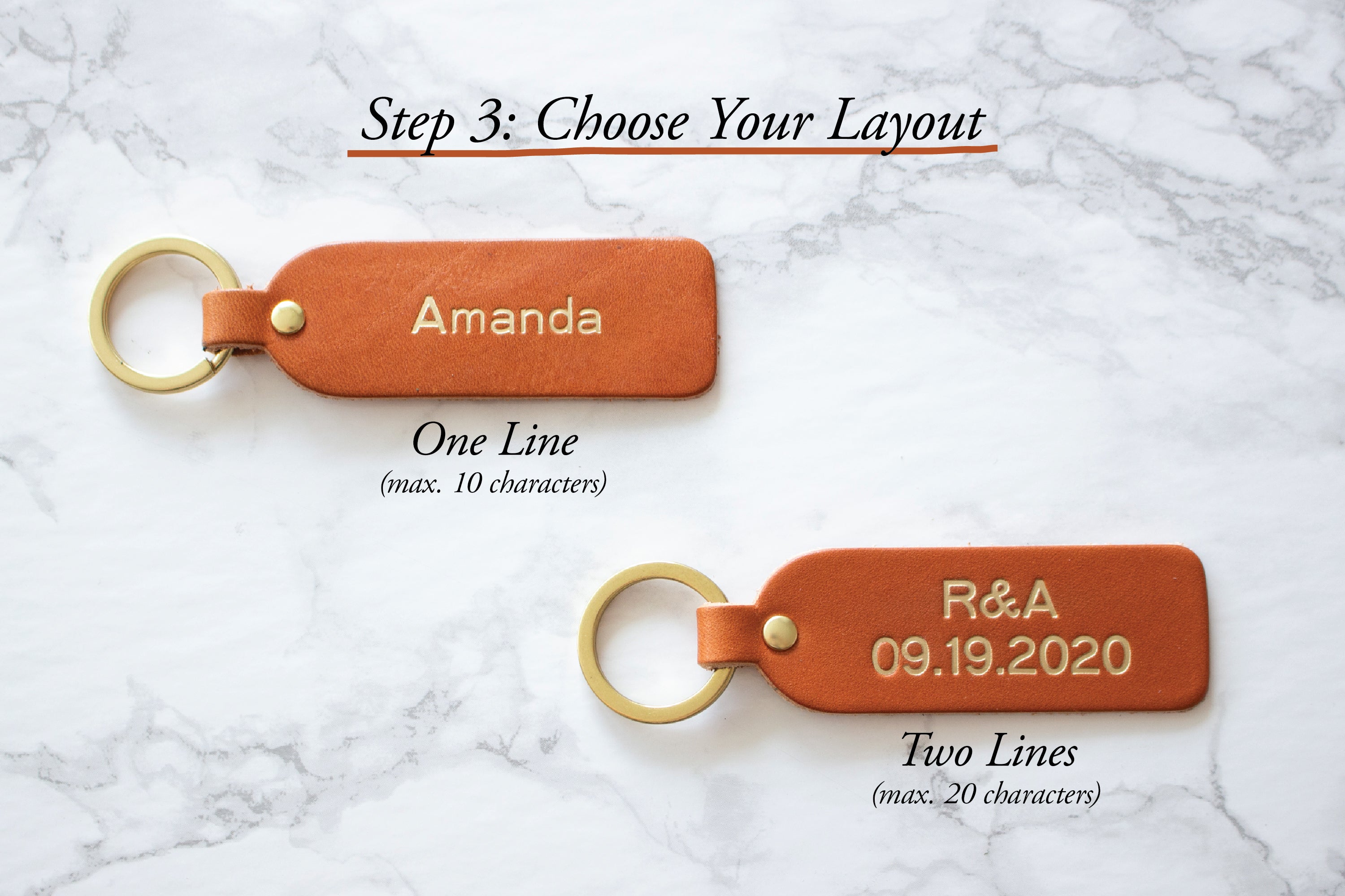 Custom Leather Keyfob