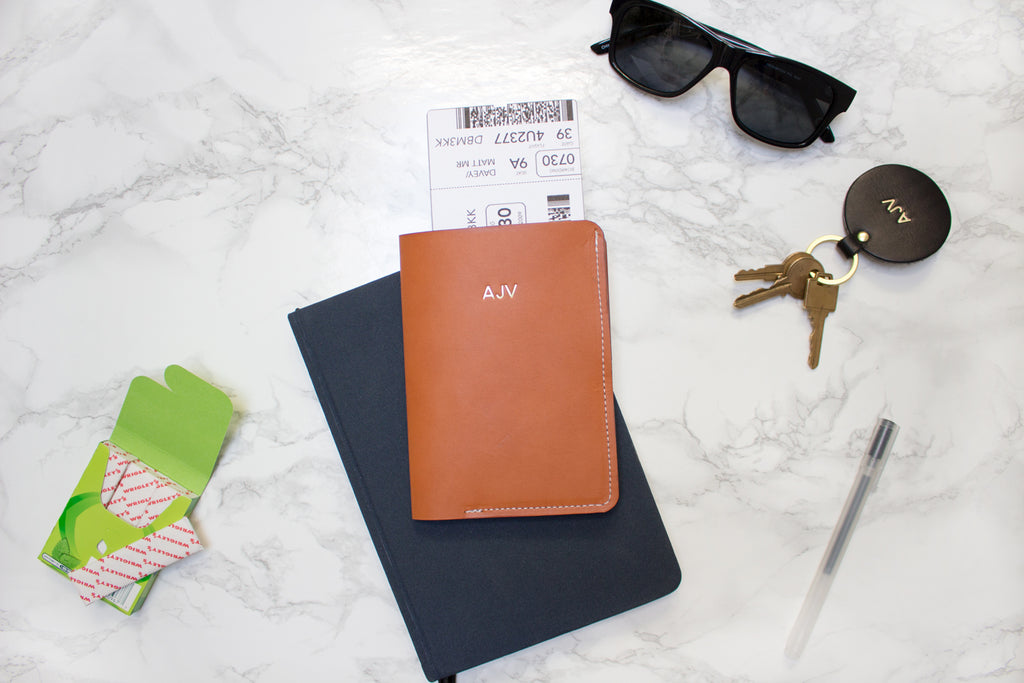 Monogrammed Passport Wallet