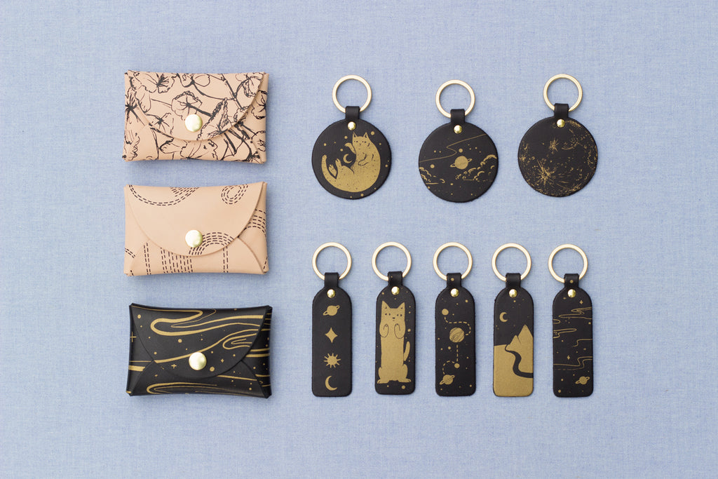 Round Galaxy Keyfobs